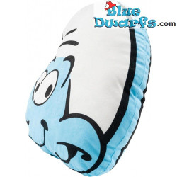 De Smurfen Decoratief Kussen - Smurfen Gezicht - Smurfen Kussen - United Labels - 37 x 26 cm