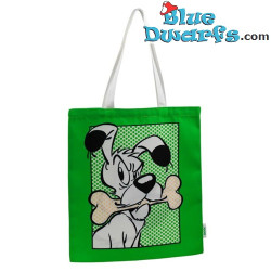 Idefix con un Osso - Borsa della Spesa Riutilizzabile - Asterix & Obelix - 40 x 39 cm