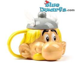 Cabeza de Astérix - Taza con Tapa en Forma de Sombrero - Cerámica - Astérix & Obélix