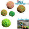 6 x Mini Cespugli di Diverse Dimensioni - Prodotto Decorativo dei Puffi - Puffo Non Incluso