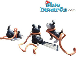 Wee three – Puppies connected by a leash – Rufus Dog Figurine – Parastone – 4 cm