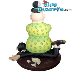 Lotta femminile - Donna seduta sul marito e piatti rotti - Statuetta gatto Dubout - Parastone - 24 cm