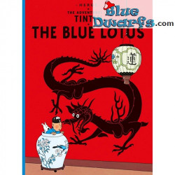 The Adventures of Tintin T5 - The Blue Lotus - Tintin book - Hard Cover - English Edition - 144 pages
