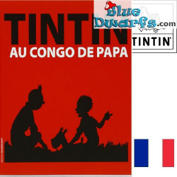 Tintin au Congo de Papa – Tintin Book – French Edition – Hardcover – 67 pages