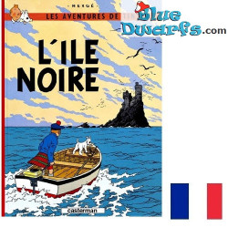 L'ile Noire - Tintin-boek - Franse editie - Harde kaft - 64 pagina’s