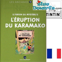 Les Archives Tintin Atlas – L'Éruption du Karamako – Tintin-boek – Franse editie – Harde kaft – 109 pagina’s