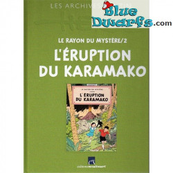 Les Archives Tintin Atlas – L'Éruption du Karamako – Tintin-boek – Franse editie – Harde kaft – 109 pagina’s
