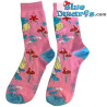 Pitufina con Flores - Calcetines de Mujer de los Pitufos - Merchandising de la Película de los Pitufos - Talla 40-43