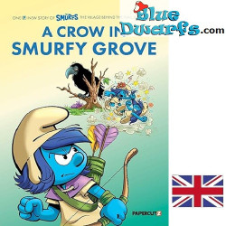 Libro dei Puffi - The Village Behind the Wall N°3 - A Crow in Smurfy Grove - Lingua Inglese - Copertina Rigida - 56 pagine