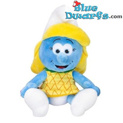 Smurfin met ananasjurk - Smurfen knuffel - 23 cm