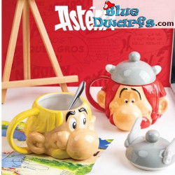 Obelix Hoofd - Mok met Hoeddeksel - Keramiek - Asterix & Obelix