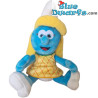 Schtroumpfette avec une robe à l'ananas - Jouet en peluche schtroumpf - 23 cm