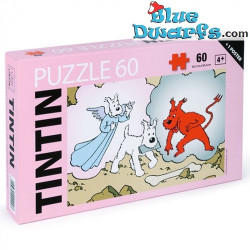 Puzzle Tintin – Milù con angelo e diavolo – Con poster incluso – Tintinimaginatio – 60 pezzi
