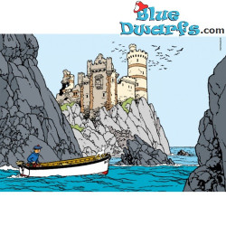 Tintin Puzzle - Tintin on a boat approaching Black Island - Includes poster - Tintinimaginatio - 500 pieces