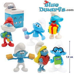 6 x Schlümpfe Lustige Figuren - Giochi Preziosi - 2024 - 7,5 cm
