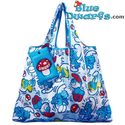 Bolsa plegable de los Pitufos - Pequeña bolsa de almacenamiento - Smurf Love - Película de los Pitufos - 44x58 cm