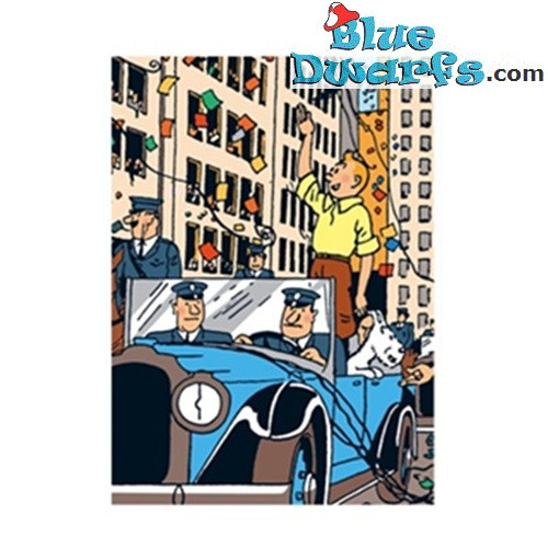 Tintin en Amérique - Pochette plastique A4 Tintin - Tintinimaginatio - 22 x 30 cm