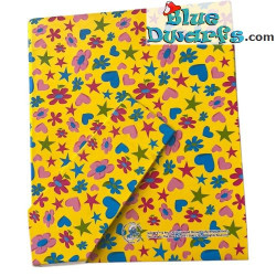 Pitufina con flores - Marco de fotos de Los Pitufos - Amarillo - 16 x 19 cm