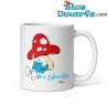 Smurf onder paddenstoel - Zet hem niet neer - De officiële Smurfenmok Porselein - Bavaria Shop - 330 ml