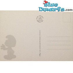 Tarjeta postal: Smurfin in the rain (15 x 10,5 cm)