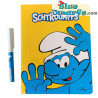 Quick Restaurant – Accessoires scolaires Schtroumpfs – Stylo et bloc-notes