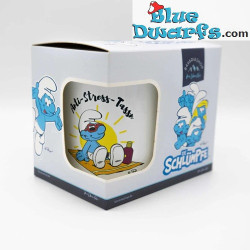 Puffo Pignore – Anti Stress Herren – La tazza ufficiale dei Puffi – Porcellana – Bavaria Shop – 330 ml