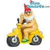Dwarf sitting on a motorbike - Naughty Dwarfs figurines - Polyresin - 28 cm