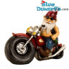 Nain motard avec des lunettes de soleil – Figurines de Nains Coquins – Polyrésine – 28 cm