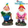Nains avec des bonnets aux couleurs de l’arc-en-ciel – Figurines de Nains Coquins – Polyrésine – 16,5 cm
