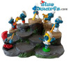 Podium Plateforme des Schtroumpfs - Polystone - Produit Décoratif Schtroumpfs - Schtroumpf Non Inclus - 22x14x10 cm