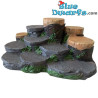 Podio Plataforma de los Pitufos - Polystone - Producto Decorativo de los Pitufos - Pitufo No Incluido - 22x14x10 cm
