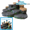 Schlumpf-Plattform Podest - Polystone - Schlumpf-Dekorationsartikel - Schlumpf Nicht Enthalten - 22x14x10 cm
