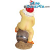 Dwarf with telescope sitting on a barrel - Naughty Dwarfs figurines - Polyresin - 31 cm