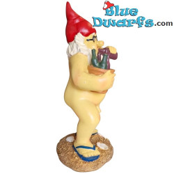 Enano con cubo lleno de botellas de cerveza – Figuras Traviesas de Enanos – Poliresina – 28 cm