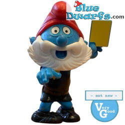 Papá Pitufo árbitro - Pitufo Ferrero - Kinder Sorpresa - 1990 - 5 cm - MUY BUENA CONDICIÓN