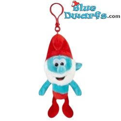 Papa Schlumpf – Schlumpf Plüschfigur mit Clip – 12 cm