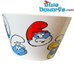 Familia Pitufa - Cuenco para cereales - Porcelana - United Labels - 500 ml
