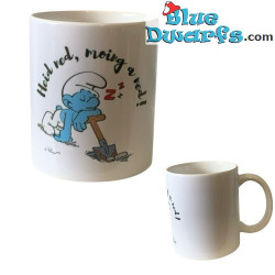 Fauli Schlumpf – Heid ned, moing a ned – Die offizielle Schlumpf-Tasse – Porzellan – Bavaria Shop – 330 ml