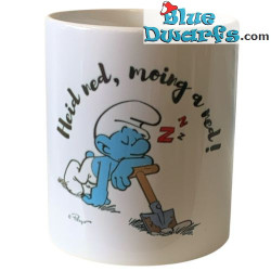 Fauli Schlumpf – Heid ned, moing a ned – Die offizielle Schlumpf-Tasse – Porzellan – Bavaria Shop – 330 ml