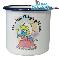 Puffeta – Brillantini – La tazza ufficiale dei Puffi – Campeggio all'aperto – Bavaria Shop – 350 ml
