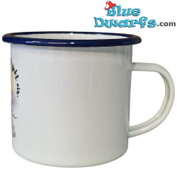 Pitufina – Brillantina - La taza oficial de los Pitufos - Camping al aire libre - Tienda de Baviera - 350 ml