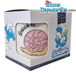 Angry Smurf with Snail - Schleich di! - The official Smurf mug - Porcelain - Bavaria Shop - 330 ml