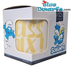 Schtroumpf Graffiti avec Corde - Scheiß da nix - La tasse officielle des Schtroumpfs - Porcelaine - Bavaria Shop - 330 ml