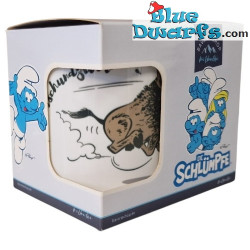 Angry Smurf with Boar - Himmeorschundzwirn - The official Smurf mug - Porcelain - Bavaria Shop - 330 ml
