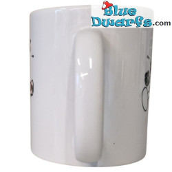 Schtroumpf Noir avec Sanglier - Himmeorschundzwirn - La tasse officielle des Schtroumpfs - Porcelaine - Bavaria Shop - 330 ml