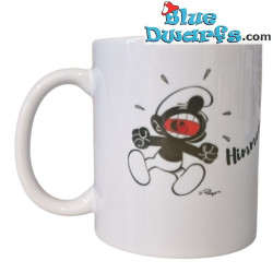 Schtroumpf Noir avec Sanglier - Himmeorschundzwirn - La tasse officielle des Schtroumpfs - Porcelaine - Bavaria Shop - 330 ml