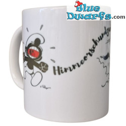 Puffo Arrabbiato con Cinghiale - Himmeorschundzwirn - La tazza ufficiale dei Puffi - Porcellana - Bavaria Shop - 330 ml