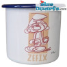 Pitufo Gruñón - Zefix - La taza oficial de los Pitufos - Camping al aire libre - Tienda de Baviera - 350 ml