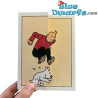 Tim springt mit Struppi - Doppelte Postkarte - 3D-Tim-und-Struppi-Postkarte - Moulinsart - 12,5 x 17,5 cm