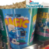 Seau à pop-corn Les Schtroumpfs – L’heure de la MAGIE – Métal – Produits dérivés du film Les Schtroumpfs – Intérieur turquoise
